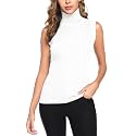 Totatuit Women Sleeveless Turtleneck Tops Sweater Vest Office Work Attire