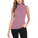 Totatuit Women Sleeveless Turtleneck Tops Sweater Vest Office Work Attire