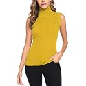 Totatuit Women Sleeveless Turtleneck Tops Sweater Vest Office Work Attire