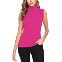 Totatuit Women Sleeveless Turtleneck Tops Sweater Vest Office Work Attire