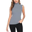 Totatuit Women Sleeveless Turtleneck Tops Sweater Vest Office Work Attire