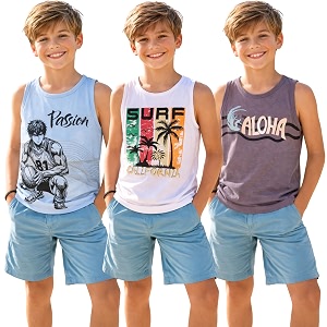 Totz Touch Boys Regular Fit Sleeveless T