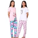 TotzTouch Baby | Kid Girls Night Wear T Shirt | Pajama Pant Set of 3