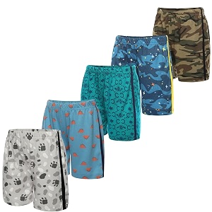 totztouch baby  kids boys shorts  half pants cotton pack of 5 multicolor