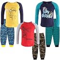 TotzTouch Boys Pure Cotton Night Suit | Pajamas | Nightwear Raglan Full Sleeves Dress Set of 5 Multicolor Size 1 to 2 Y | 2 to 3 | 3 to 4 | 4 to 5 | 5 to 6 | 6 to 7 | 7 to 8 | 8 to 9 | 9 to 10 Years