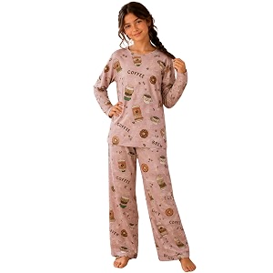 TotzTouch Girls Printed Pyjama Set Full