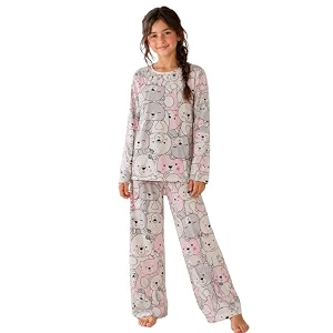 TotzTouch Girls Printed Pyjama Set Full