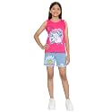 TotzTouch Kids Girls Flowe printed Blue Denim