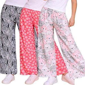 TotzTouch Printed Girls Pant Combo Pack of