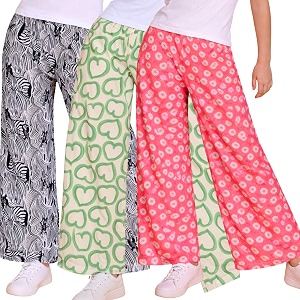 TotzTouch Printed Girls Pant Combo Pack of