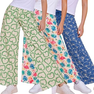TotzTouch Printed Girls Pant Combo Pack of