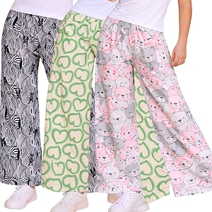 TotzTouch Printed Girls Pant Combo Pack of