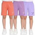 TotzTouch Shorts for Kids Girls Pack of 3 | Summer Cotton Shorts| Kids Casual Cycling Shorts