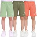 TotzTouch Shorts for Kids Girls Pack of 3 | Summer Cotton Shorts| Kids Casual Cycling Shorts
