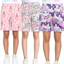 TotzTouch Shorts for Kids Girls Pack of 3 | Summer Cotton Shorts| Kids Casual Cycling Shorts
