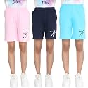 TotzTouch Shorts for Kids Girls Pack of 3 | Summer Cotton Shorts| Kids Casual Cycling Shorts