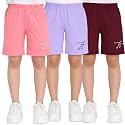 TotzTouch Shorts for Kids Girls Pack of 3 | Summer Cotton Shorts| Kids Casual Cycling Shorts