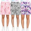 TotzTouch Shorts for Kids Girls Pack of 3 | Summer Cotton Shorts| Kids Casual Cycling Shorts