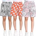 TotzTouch Shorts for Kids Girls Pack of 3 | Summer Cotton Shorts| Kids Casual Cycling Shorts