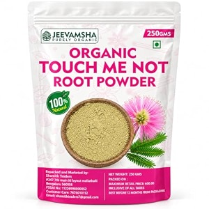 touch me not powder 250g  mimosa pudica lajjalu lajwanti root powder  organic natural ayurvedic herbal powder no preservatives