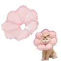 Touchdog Soft Cat Cone Collar, Waterproof Recovery Collar for Cats After Surgery, Lightweight Elizabethan Collar for Kittens, Small to Large (Pink, S)