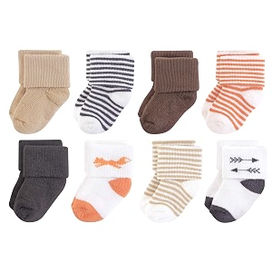 touched by nature baby organic 6 pack cotton socks