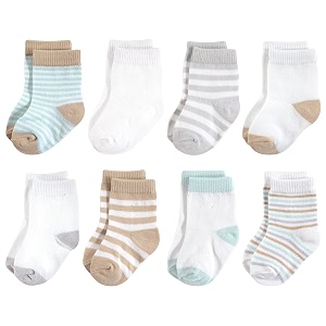 touched by nature baby organic 6 pack cotton socks