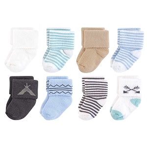 touched by nature baby organic 6 pack cotton socks