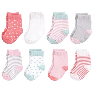 touched by nature baby organic 6 pack cotton socks