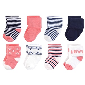 touched by nature baby organic 6 pack cotton socks