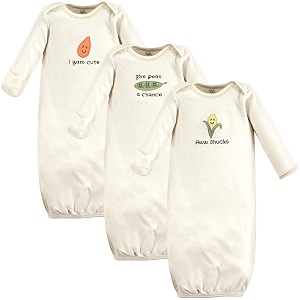 touched by nature unisex baby organic cotton gowns