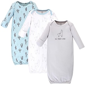 touched by nature unisex baby organic cotton gowns