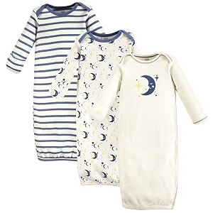 touched by nature unisex baby organic cotton gowns
