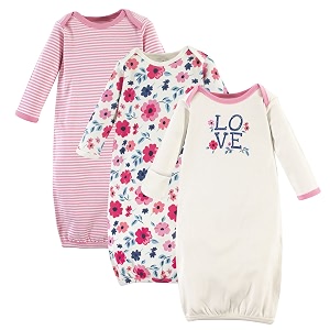 touched by nature unisex baby organic cotton gowns