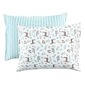Touched by Nature Unisex Baby and Toddler Organic Cotton Toddler Pillowcase, Forest, One Size