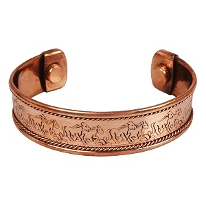 touchstone handcrafted copper bracelet hand forged with solid and high gauge tibetan style engraved cuff jewelry for women men
