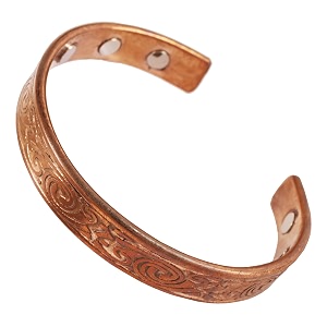 touchstone handcrafted copper bracelet hand forged with solid and high gauge tibetan style engraved cuff jewelry for women men