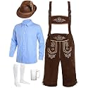 Toulite 6 Pcs Men German Oktoberfest Costume Set