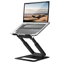 tounee Laptop Stand for Desk Adjustable Height, Telescopic Computer Stand with Pull Out Design Ergonomic Laptop Riser Fits All Laptops 10-16"-Black