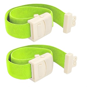 medical elastic tourniquet with quick release buckle  reusable latex-free first aid amp phlebotomy band for clinics hospitals home use  green pack of 2