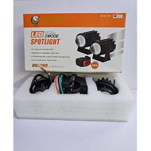 mini driving single fog light lamp projector lens spotlight led motorcycle headlight dual color motorbike lighting system 12 v 36 w with switch