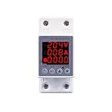 TOVPD1-60-EC VA Kwh Dual Display Adjustable Over and Under Voltage Current Protection Device Protector Relay DIN Rail 40A 63A 80A 100A 220V 230V(L N 230V 80A)