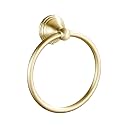 Towel Ring for Bathroom, Light Gold Finish Hand Towel Holder, Stainless Steel Bathroom Accessories Wall Mount Towel Rack