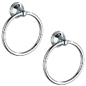 Towel Ring for Bathroom, Chrome Hand Towel Holder 2 Pack, Bathroom Accessories and Towel Racks for Bathroom Wall Mount
