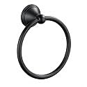 Towel Ring for Bathroom, Matte Black Hand Towel Holder 1 Pack, Bathroom Accessories and Towel Racks for Bathroom Wall Mount