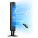 Tower Fan, 42” 90° Oscillating Tower Fan with 5 Fan Speeds, Sleep Mode, Remote, 12H On/Off Timer, Portable Stand Up Floor Bladeless Fan for Bedrooms, Living Rooms, Kitchen, Offices