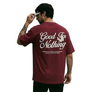 TOXA Mens Pure Cotton Oversized Fit Tshirt