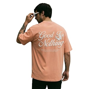 TOXA Mens Pure Cotton Oversized Fit Tshirt