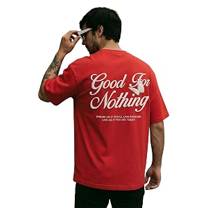 TOXA Mens Pure Cotton Oversized Fit Tshirt