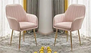 toxigo velvet dining chairs cushion seat chair for living room bedroom restaurant fabric dining chair